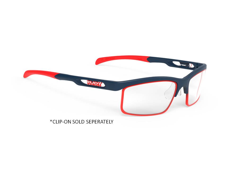 VULCAN BLUE NAVY MATTE RED FLUO Pic 1 CLIP-ON SOLD SEPERATELY